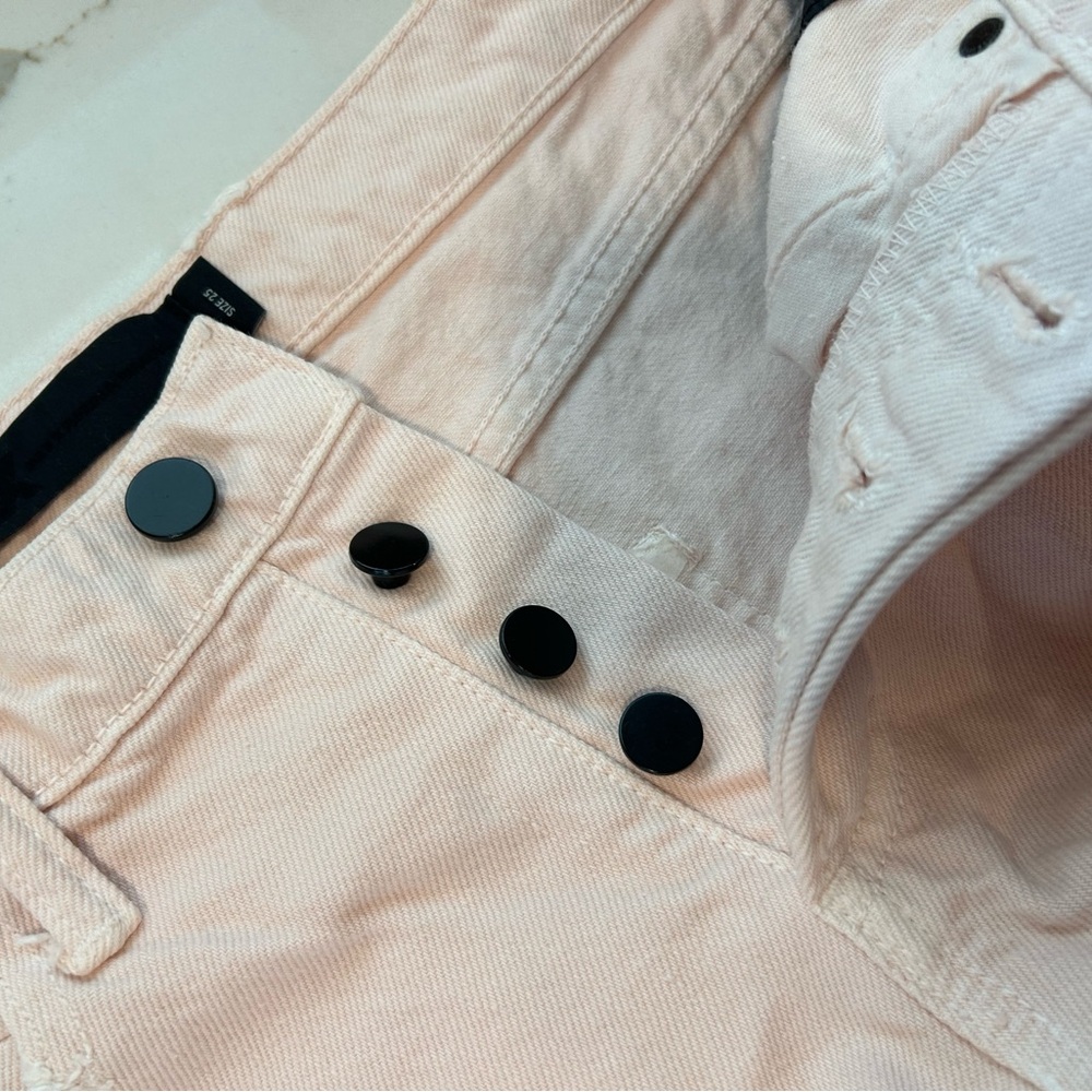 Alexander Wang Pink Distressed Jean Shorts - Picture 3 of 9